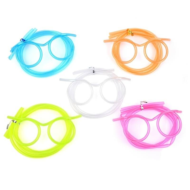 Funny Drinking Straw Glasses for Children, Adults, Toys, Parties