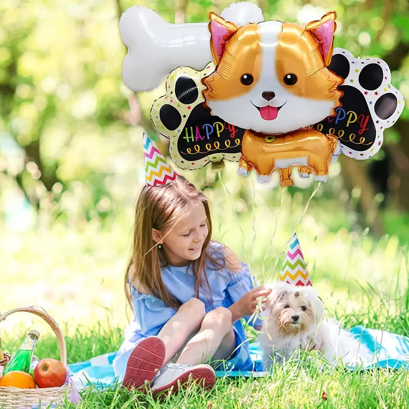 Adorable Dog Balloons - Corgi or Husky