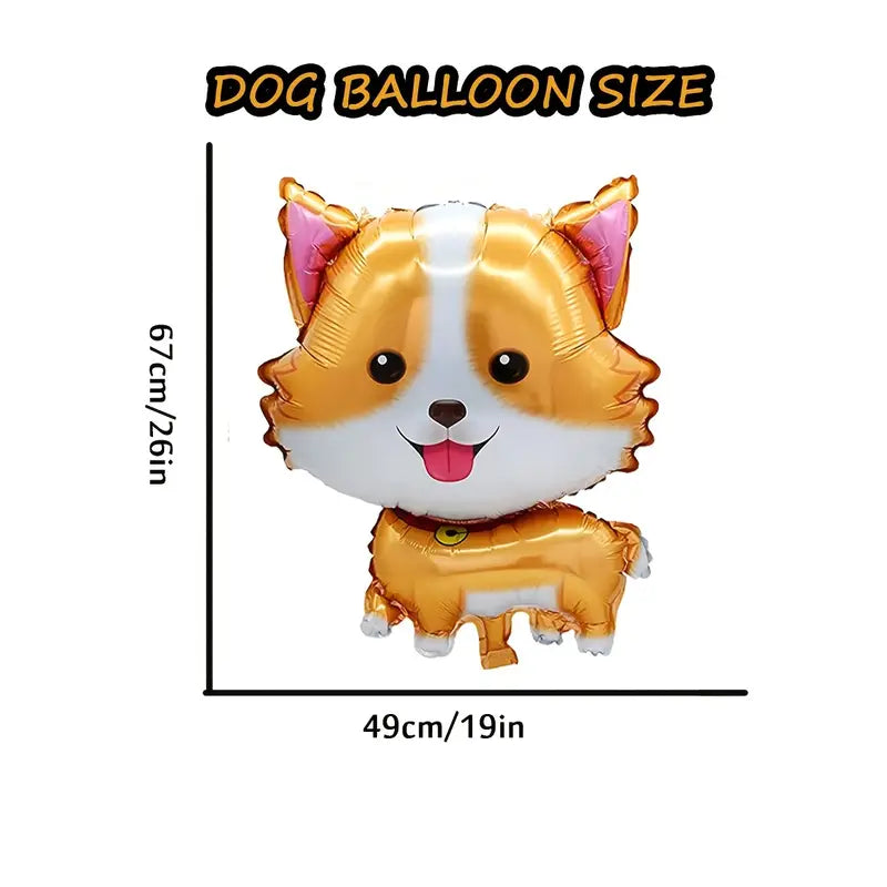 Adorable Dog Balloons - Corgi or Husky