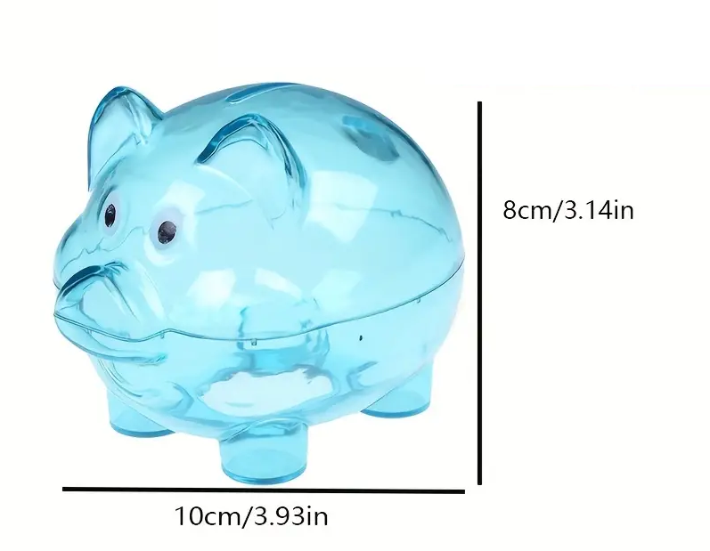 Adorable Piggy Bank With 50 Pennies
