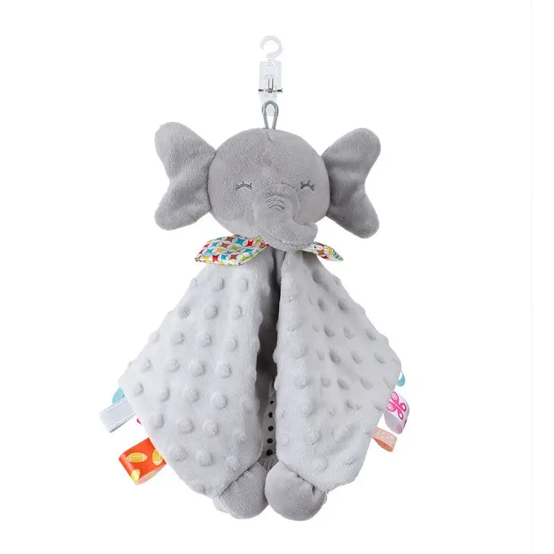 Baby Soothing Toy Blanket with Rattle and Teether