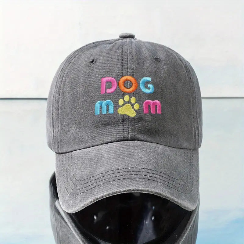 Dog Mom Cotton Embroidery Baseball Cap