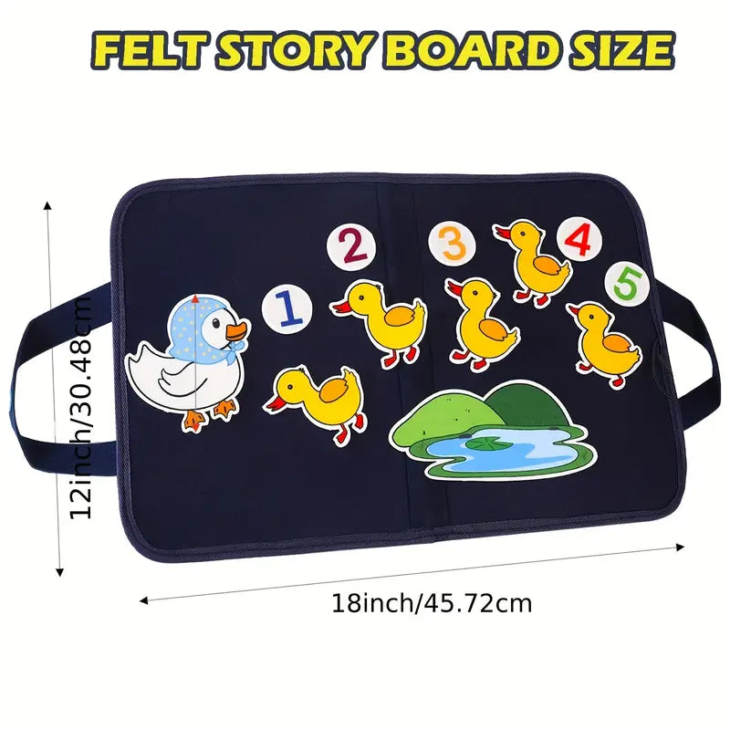 Felt Story Board Set -4 Stories - 54 Felt Pieces!