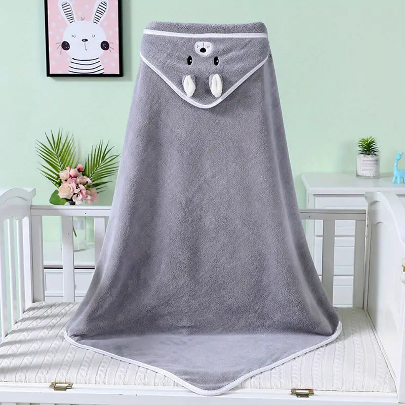 Custom Personalized, Baby Bath Towel with Hood - Soft & Cozy