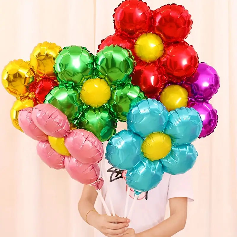 Myler Colorful Flower Balloons