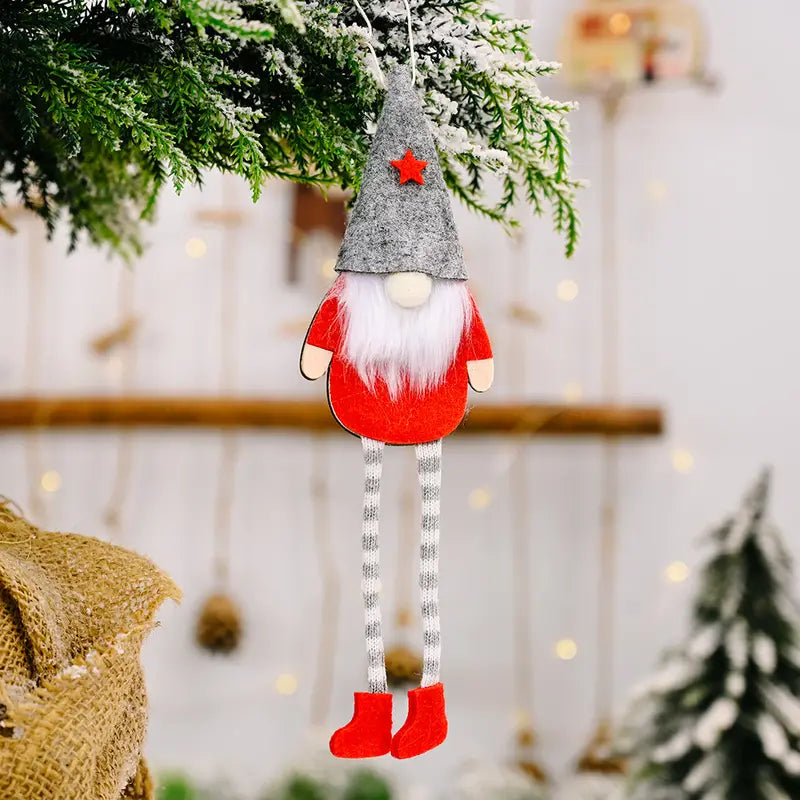 Gnome Hanging Leg Doll.  Holiday Pattern