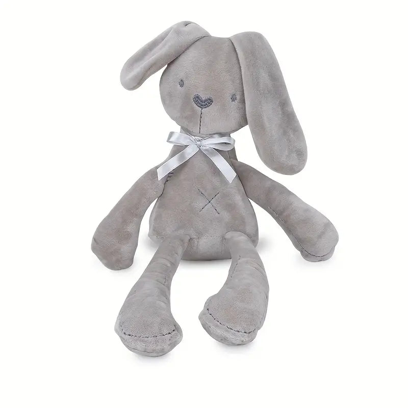 Grey -Long-Ear Rabbit - Stuffed Animal -Long Legged - No Buttons or Beads