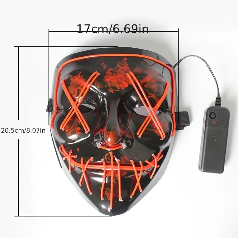 LED Light up Halloween Mask with Three Light Mode