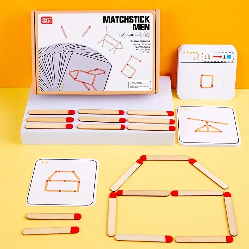 Montessori Type Wooden Math & Logic Puzzle Game - Educational Toys For Kids To Develop Thinking & Matching Skills
