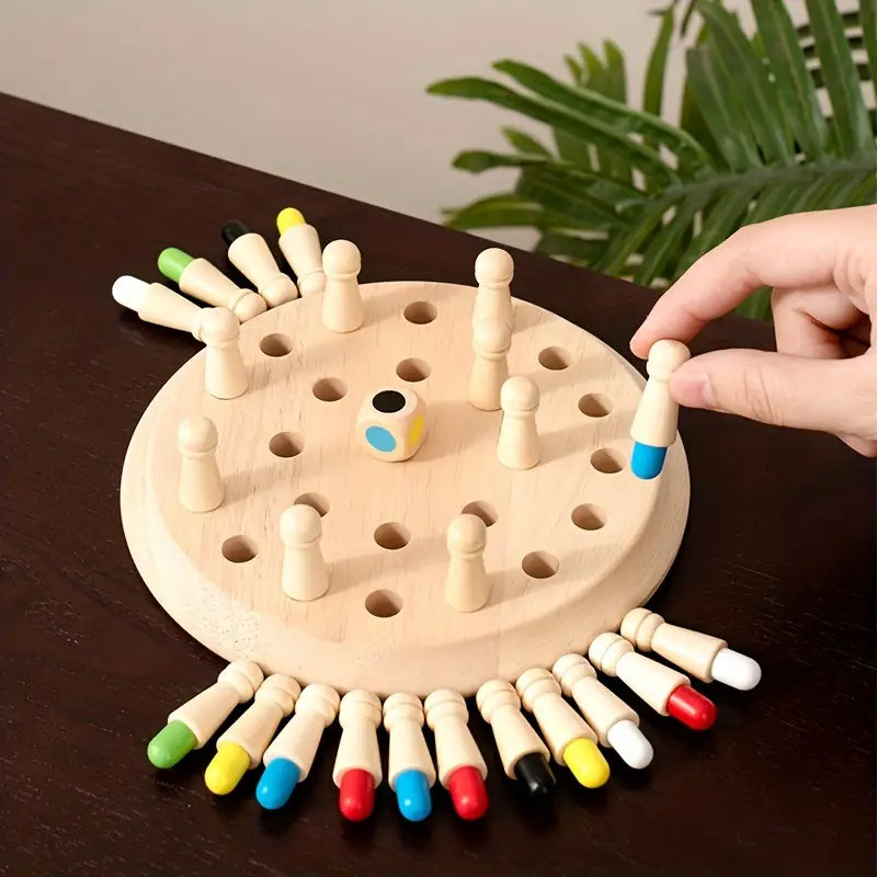 Wooden Memory Chess Game