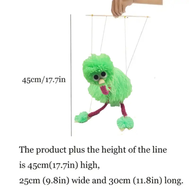 Pull-String Ostrich Puppet