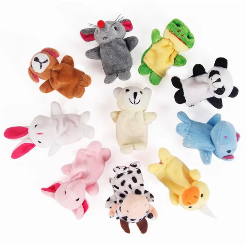 Adorable 10 pc Animal Finger Puppets - Perfect for Storytime!