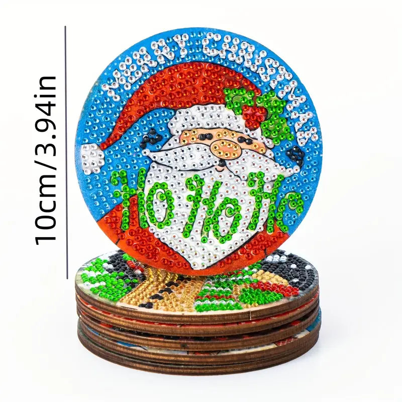 Christmas Diamond Paint Art Coasters to Create