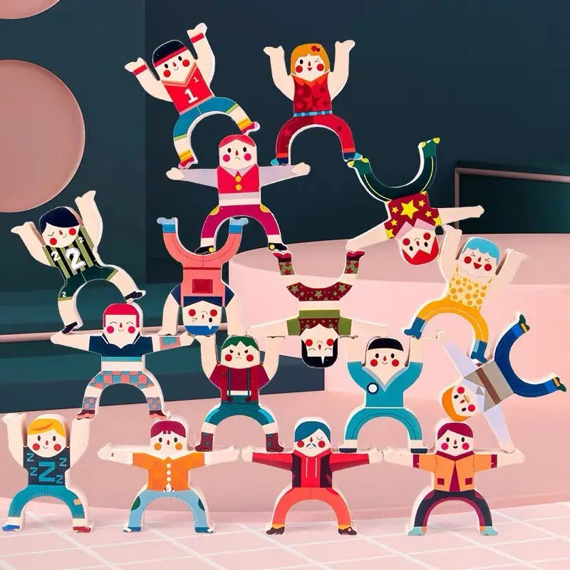 Circus Performers Stacking and Balance Game