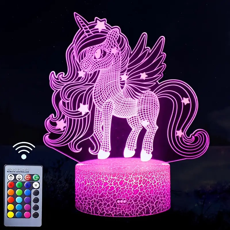 Unicorn 3D Illusion Nightlight