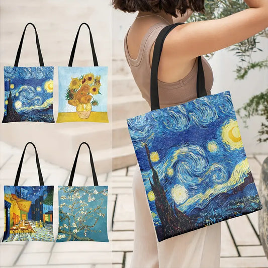 Van Gogh Oil Painting Tote